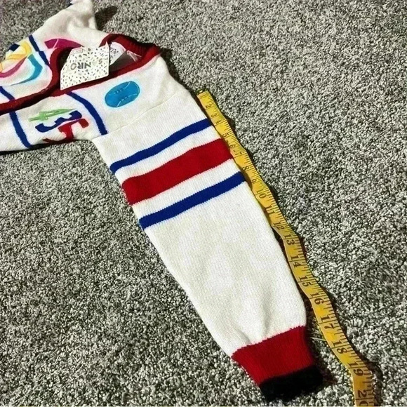 Girls Cardigan Sweater Button Down Schoolgirl, Athletic, Letterman, NWT Size M - Picture 8 of 9